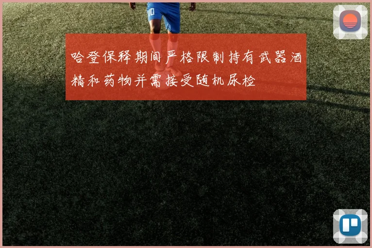 哈登保释期间严格限制持有武器酒精和药物并需接受随机尿检